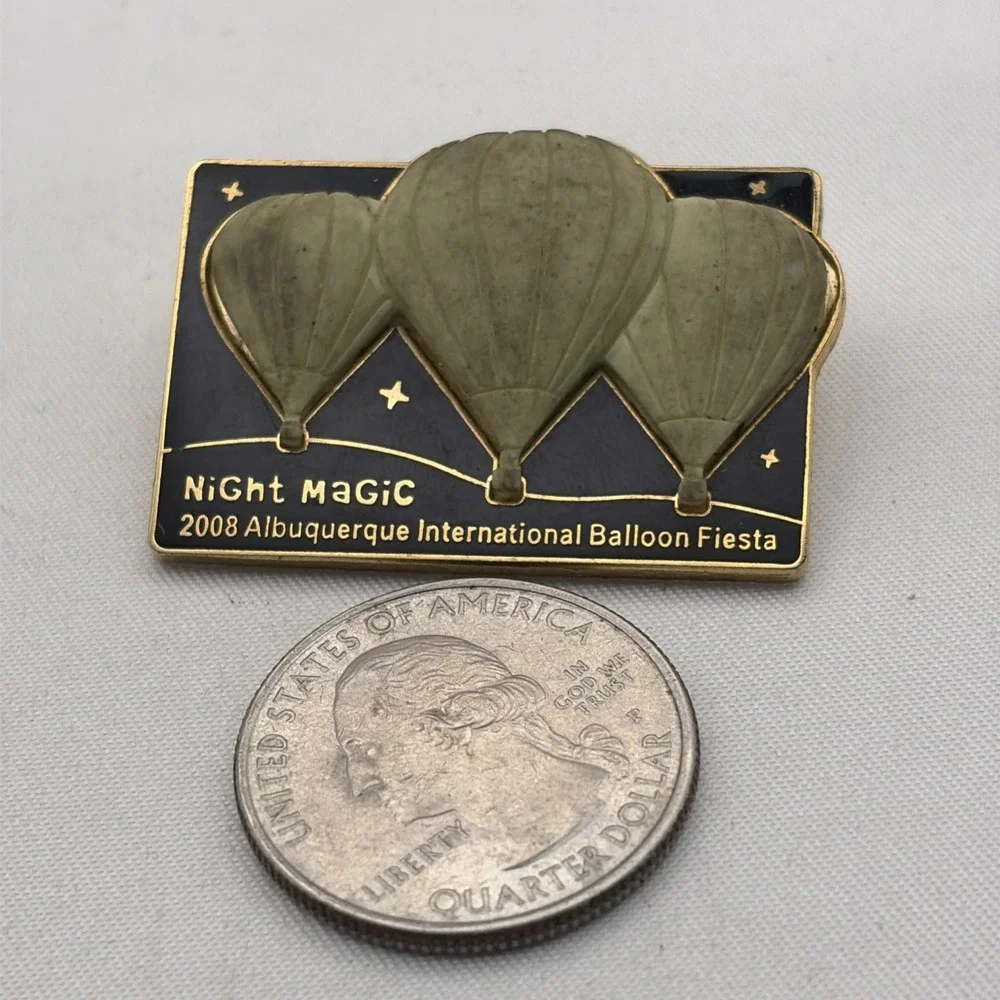 Night Magic 2008 Albuquerque International Balloon Fiesta NM Lapel Hat Pin